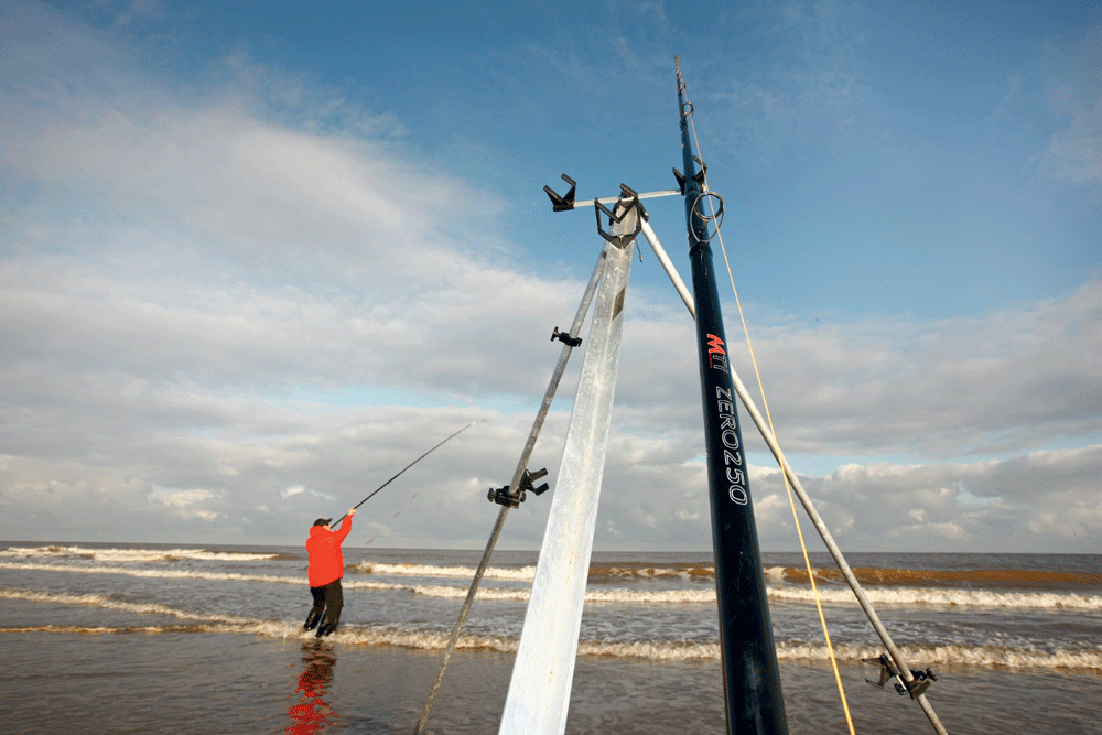 Beach fishing shop rod